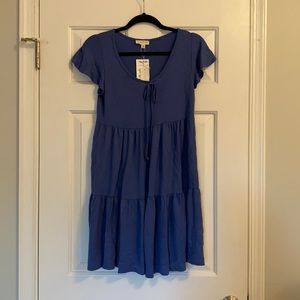 Blue Tiered, Dress, Medium